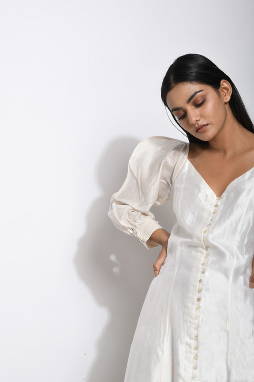 dress white silk Virginia - White Silk Slip Dress main image 0